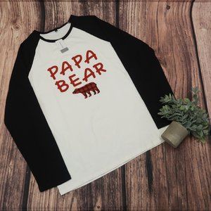 NWT Papa Bear XL long Sleeve Wesidom Cozy Comfort  Men’s T Shirt Nightshirt